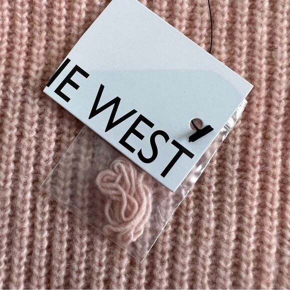 New Nine West Shine Crewneck Sweater Peach Gold Metallic XXL Cozy Warm - Picture 10 of 10